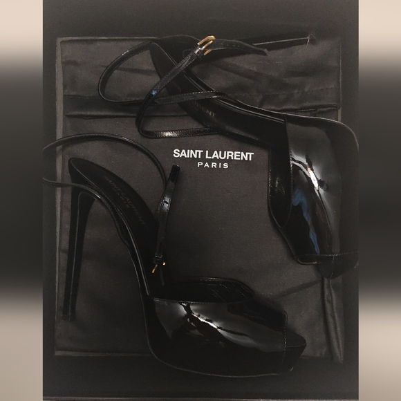 Saint Laurent Glossy Black Heels